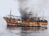 Japans spookschip tot zinken gebracht