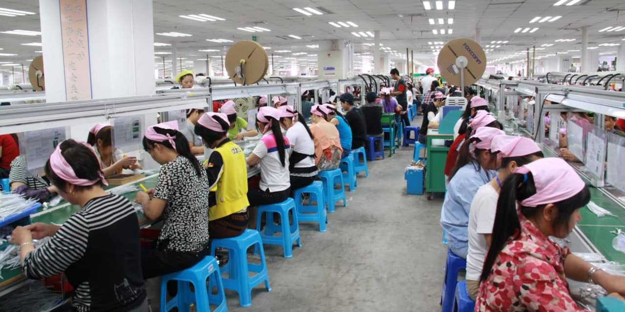 Foxconn ontkent staking in iPhonefabriek