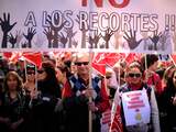 Protesten tegen hervormingen Spanje