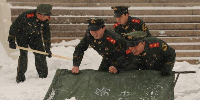 Toeristen Chinese Muur dood in sneeuwstorm NU Het laatste nieuws