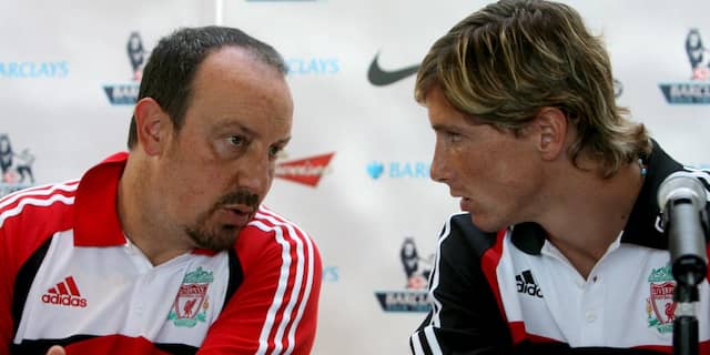 Rafael Benitez en Fernando Torres
