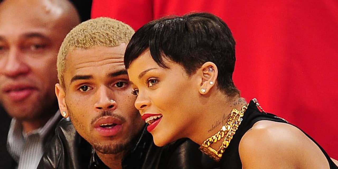 Rihanna en Chris Brown samen naar sportwedstrijd