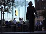 De Apple Store in New York wordt doorgaans druk bezocht.