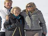 Oranjes ontspannen bij fotosessie in Oberlech