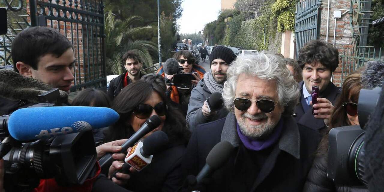 Grillo gedoogt beslist geen regering Bersani