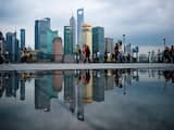 Skyline China Shanghai Bedrijven Economie Economische Groei