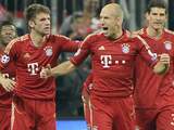 Robben en Müller vieren de voorsprong van Bayern.