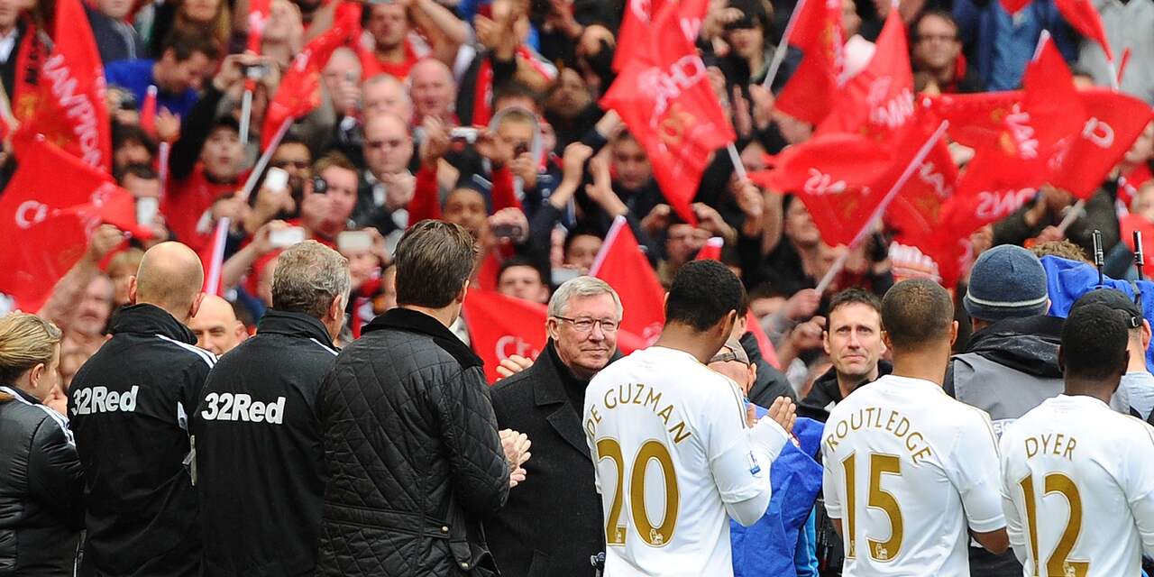 Ferguson neemt afscheid van Old Trafford met zege