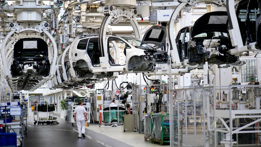 Een Volkswagen-fabriek in Duitsland.