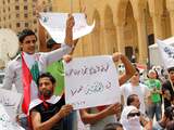 Libanon, Beiroet, Libanezen leven mee met gewonden in Syrië, protest tegen hulp Hezbollah aan Syrische regime