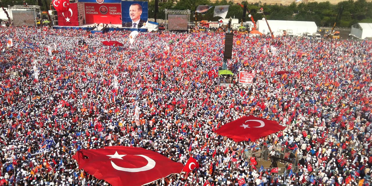 Betoging voor Erdogan in Wenen