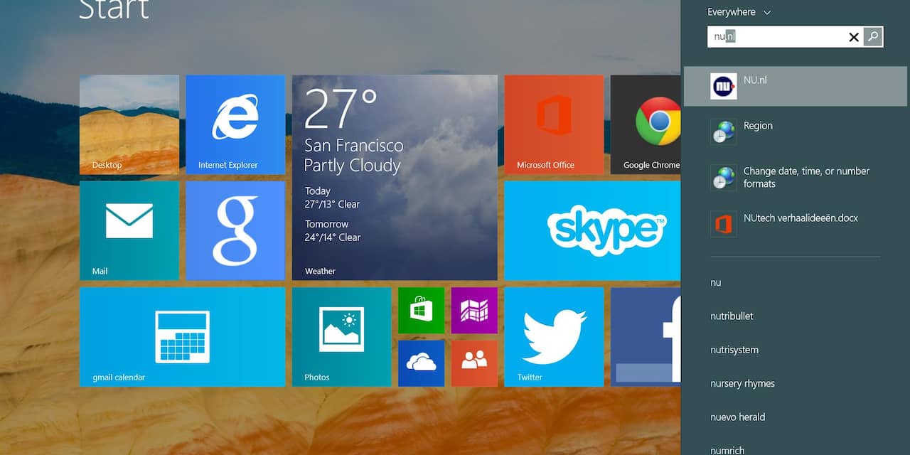 'Windows 8.1 beschikbaar in oktober '