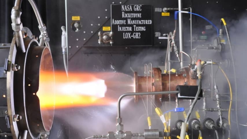 NASA raket 3d-geprinte injector
