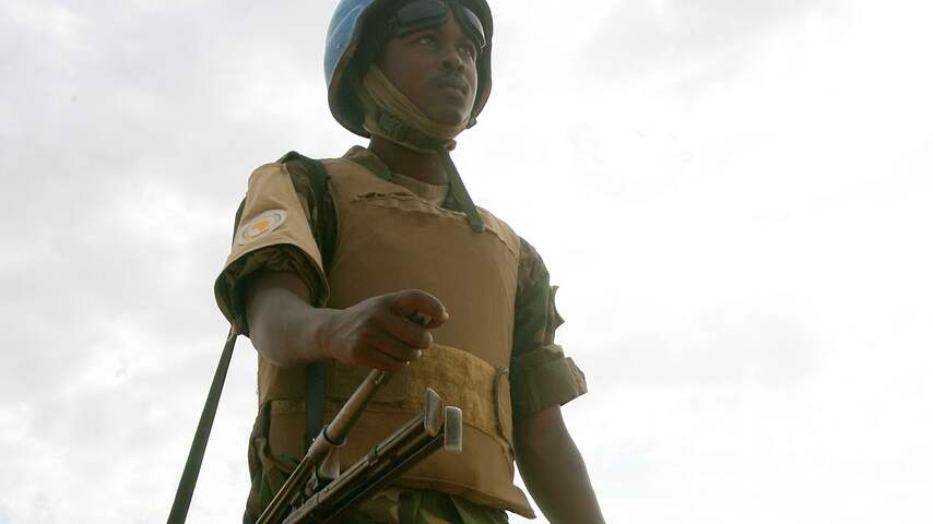 Een soldaat van de UNAMID