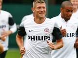 Stijn Schaars heeft woensdag zijn eerste training afgewerkt in dienst van PSV.
