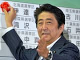 De Japanse premier Shinzo Abe heeft zondag een overtuigende overwinning gehaald bij verkiezingen voor een deel van het Hogerhuis.  