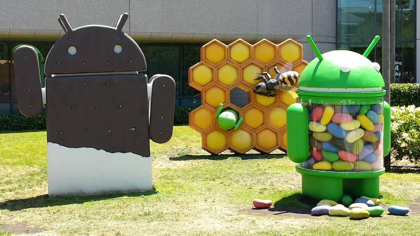 Android Jelly Bean Eclair Gingerbread Honey comb ice cream sandwich