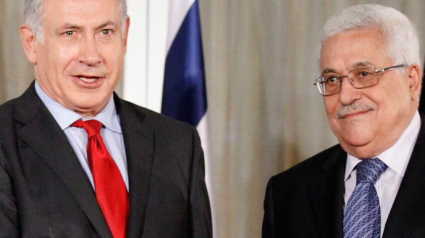 Benjamin Netanyahu en Mahmud Abbas 