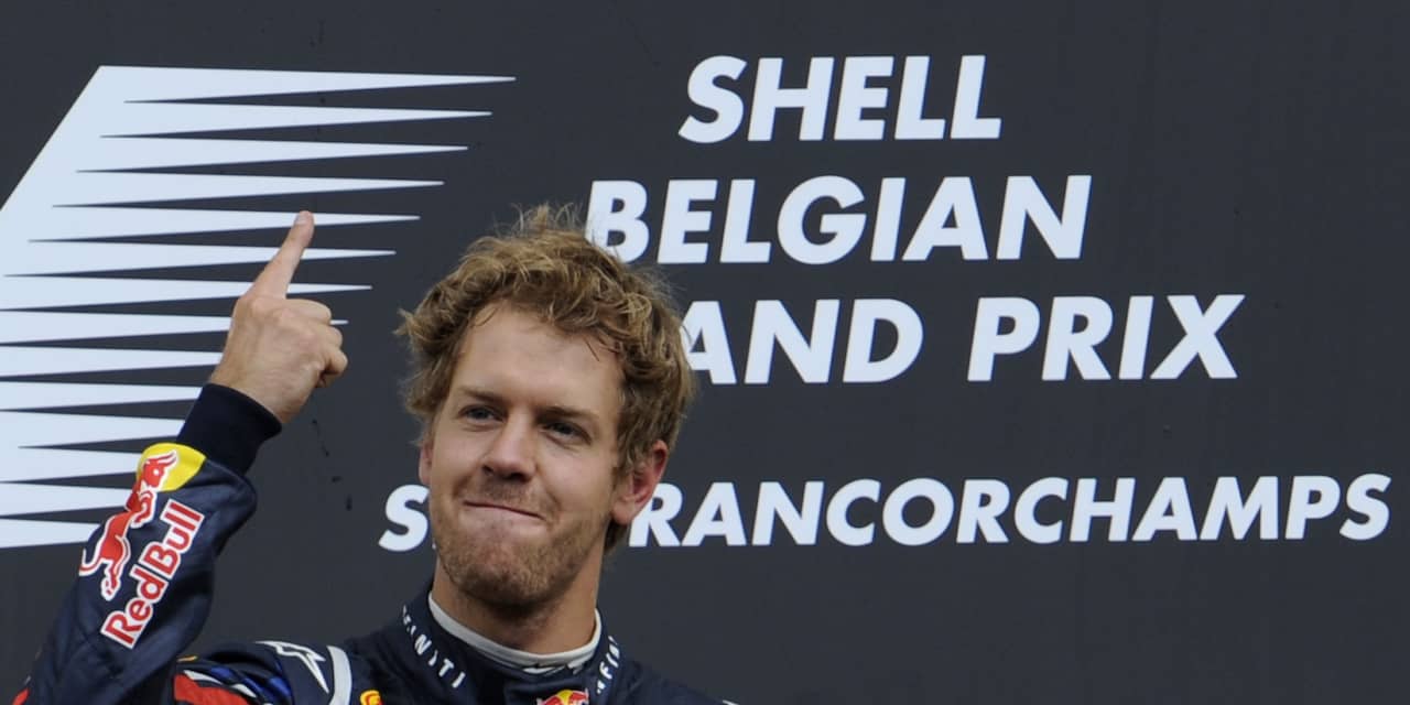 Vettel wint Belgische Grand Prix