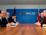 Ook had Hollande een overleg met de Georgische president Giorgi Margvelashvili.