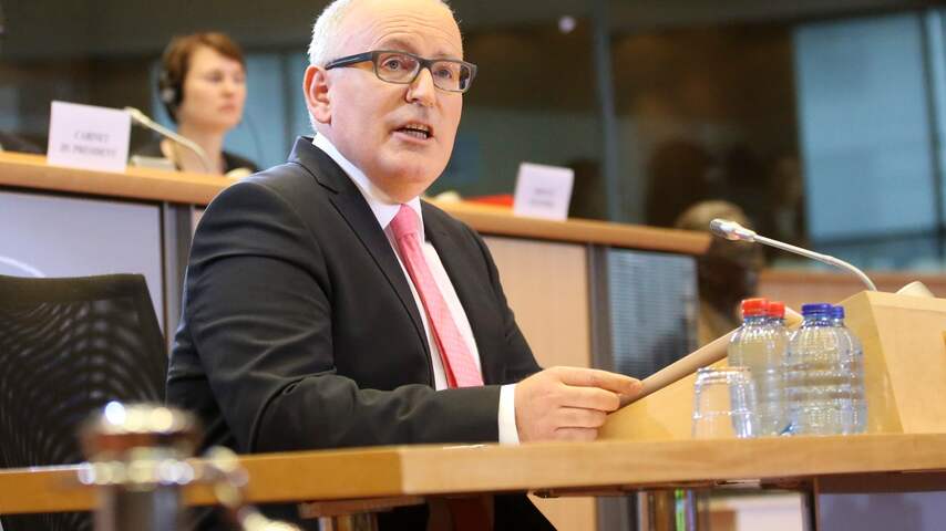 Timmermans op gesprek bij Europees Parlement