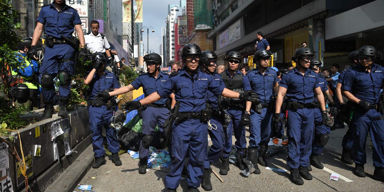 Arrestaties bij opstootjes betogers Hongkong