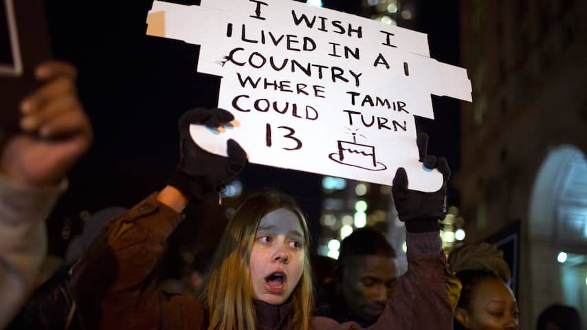 Protest Cleveland om dood Tamir Rice
