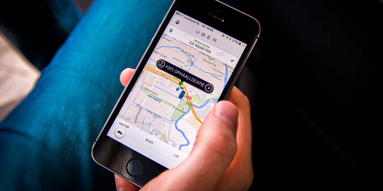 Uber-app gaat op achtergrond locatie gebruikers bijhouden