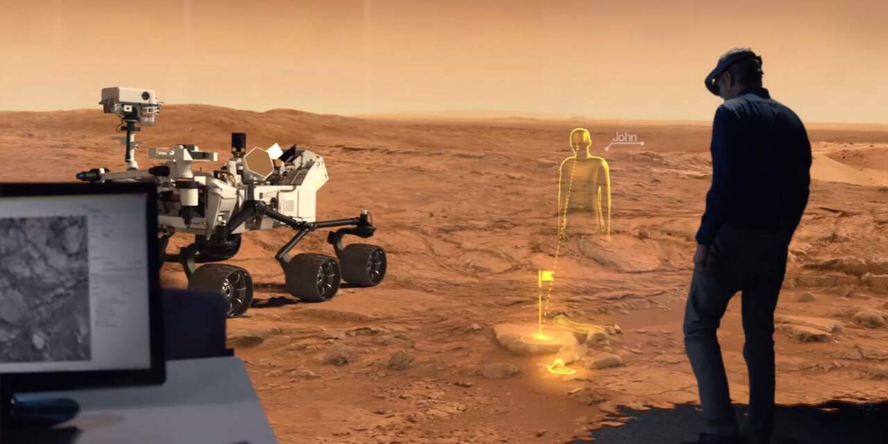NASA werkt virtueel op Mars met holografische bril Microsoft