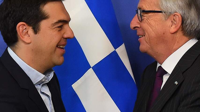 Alexis Tsipras en Jean-Claude Juncker