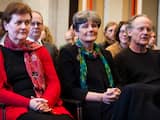 (VLNR) Rector magnificus Universiteit van Amsterdam (UvA) Dymph van den Boom, voorzitter College van Bestuur UvA Louise Gunning en decaan Frank van Vree tijdens het kortgeding van de UvA over de bezetting van het Bungehuis.