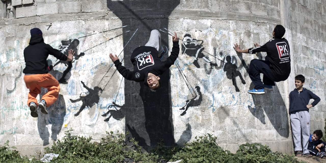 Politie Gaza neemt 'Banksy-deur' in beslag