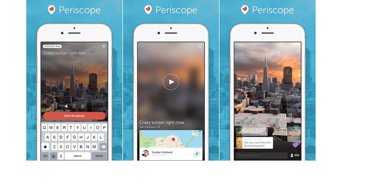 Twitter lanceert eigen livestreaming-app Periscope