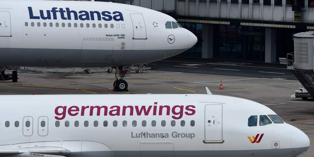 380 vluchten geschrapt vanwege staking Eurowings en Germanwings