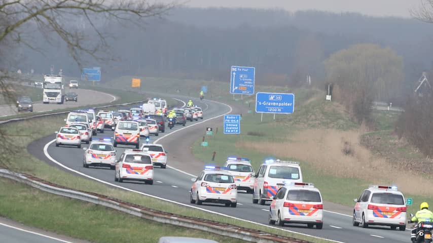 actie politie A58