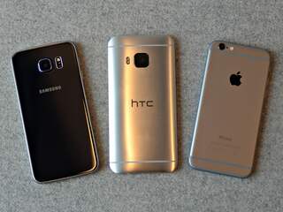 Vergelijking: Galaxy S6, HTC One M9 of iPhone 6?