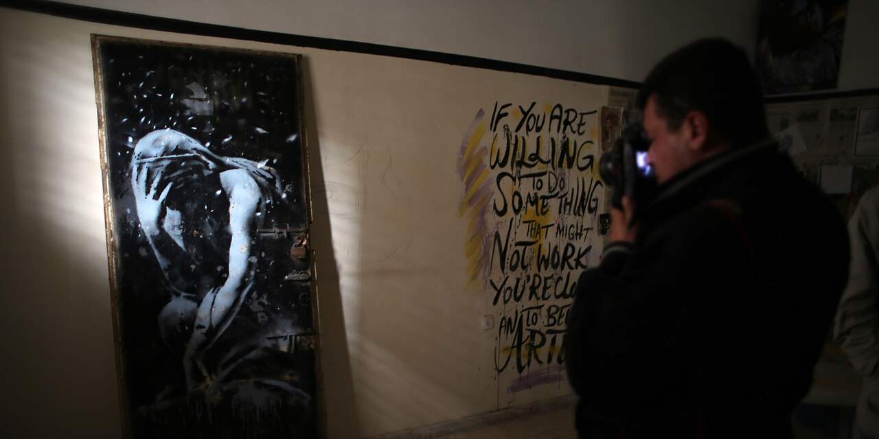 Palestijnse politie neemt Banksy-kunstwerk in beslag