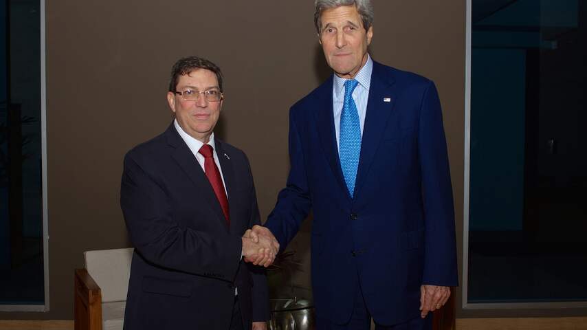 John Kerry ontmoet Cubaanse ambtgenoot