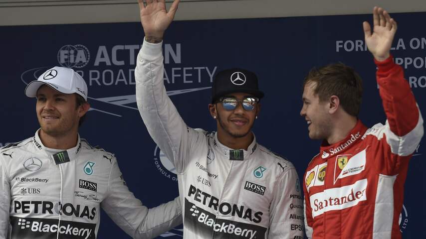 Nico Rosberg, Lewis Hamilton, Sebastian Vettel
