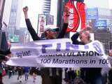 Amerikaan loopt honderd marathons in honderd dagen