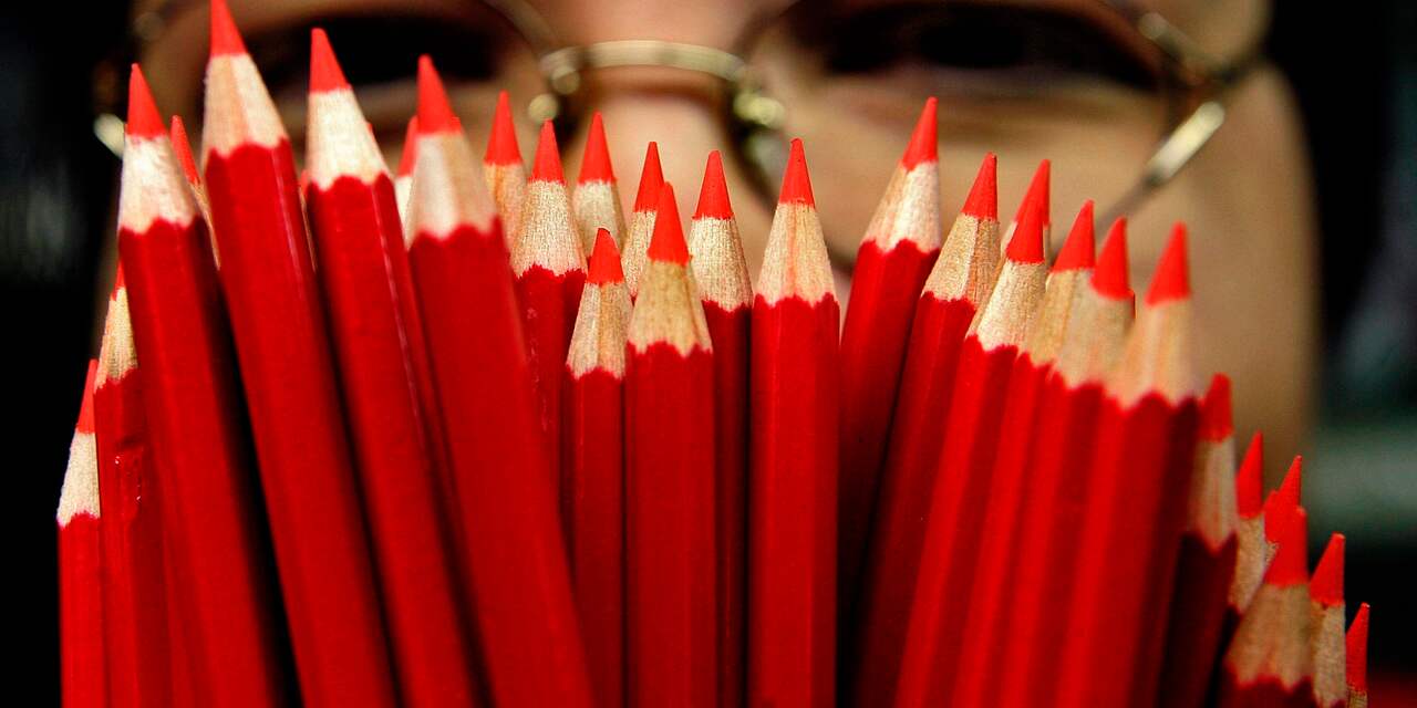 Voor een keer van de ketting: kiezer mag rood potlood mee naar huis nemen