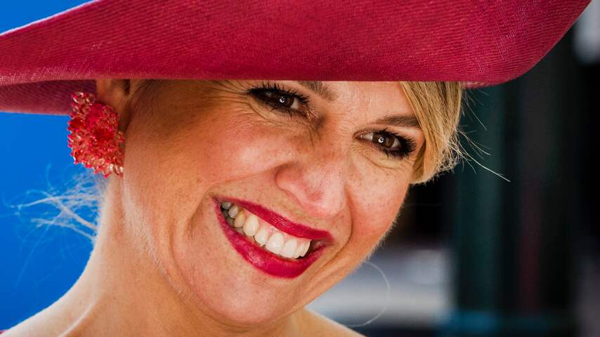 Koningin Maxima bij viering Koningsdag in Dordrecht