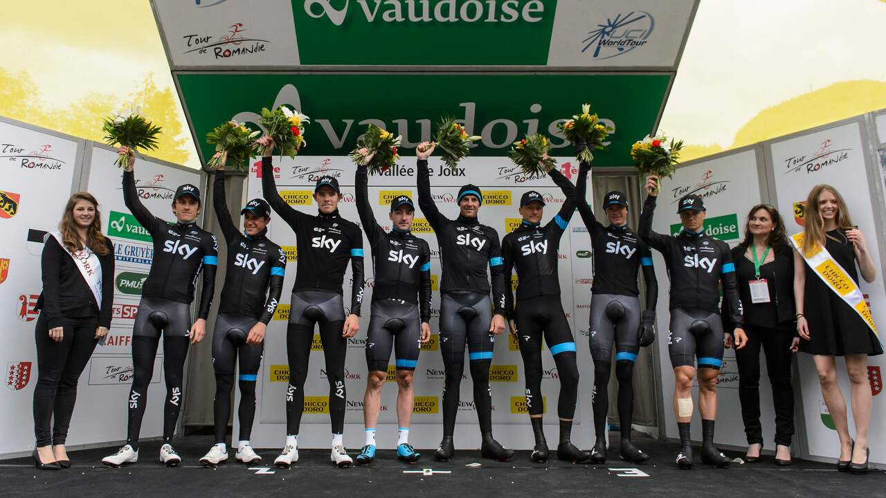 Sky wint ploegentijdrit in Romandië, Lotto-Jumbo veertiende | Wielrennen |  NU.nl