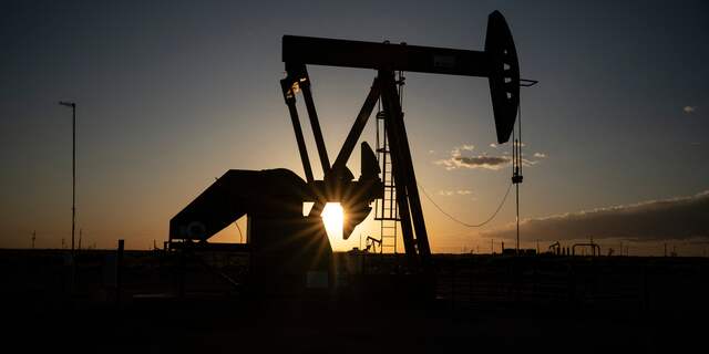 Een jaknikker in de Permian Basin in Texas
