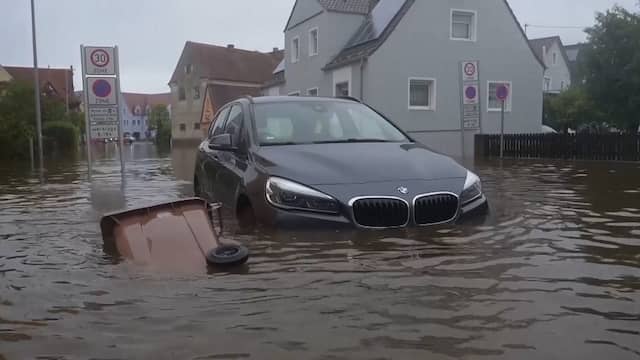 Zware regenval en overstromingen teisteren Zuid-Duitsland