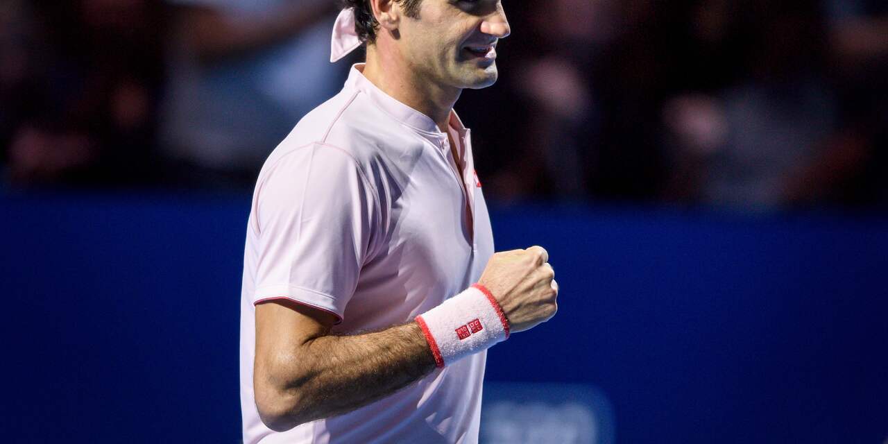 Federer plaatst zich voor veertiende keer voor finale in Basel