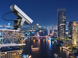 Beveiligingscamera surveillance gezichtsherkenning cctv