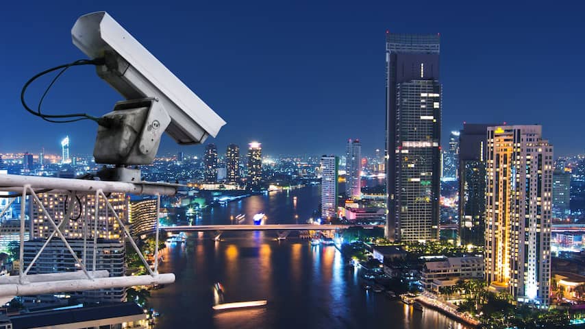 Beveiligingscamera surveillance gezichtsherkenning cctv