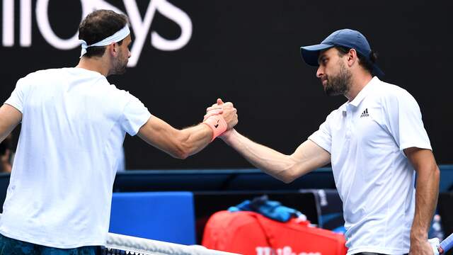 Felicitaties van Grigor Dimitrov voor Aslan Karatsev.