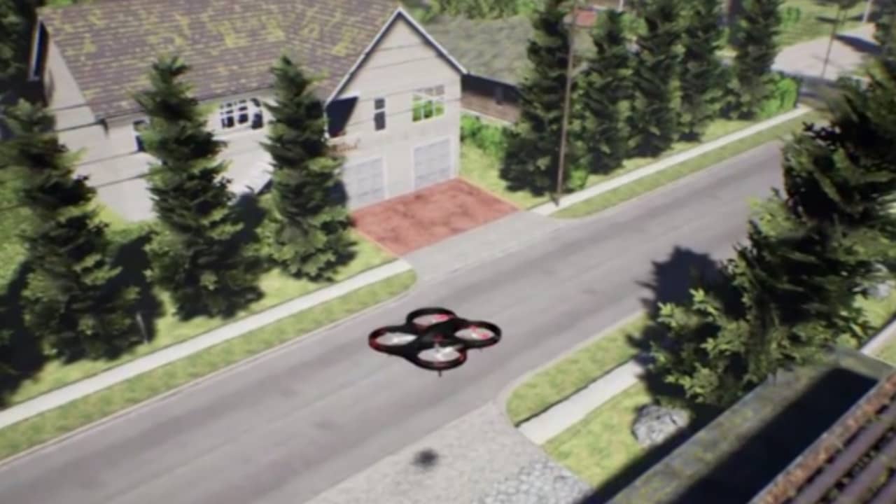 Beeld uit video: Veilig drones crashen in simulator van Microsoft